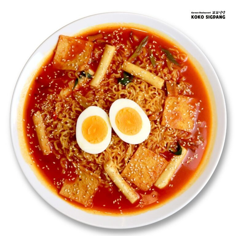 Rabokki spicy bulgogi kimbap